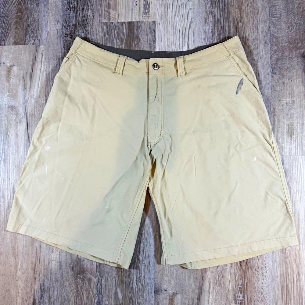Patagonia Nylon Hiking Shorts Mens 38 Tan Khaki Cargo Distressed Painter Work